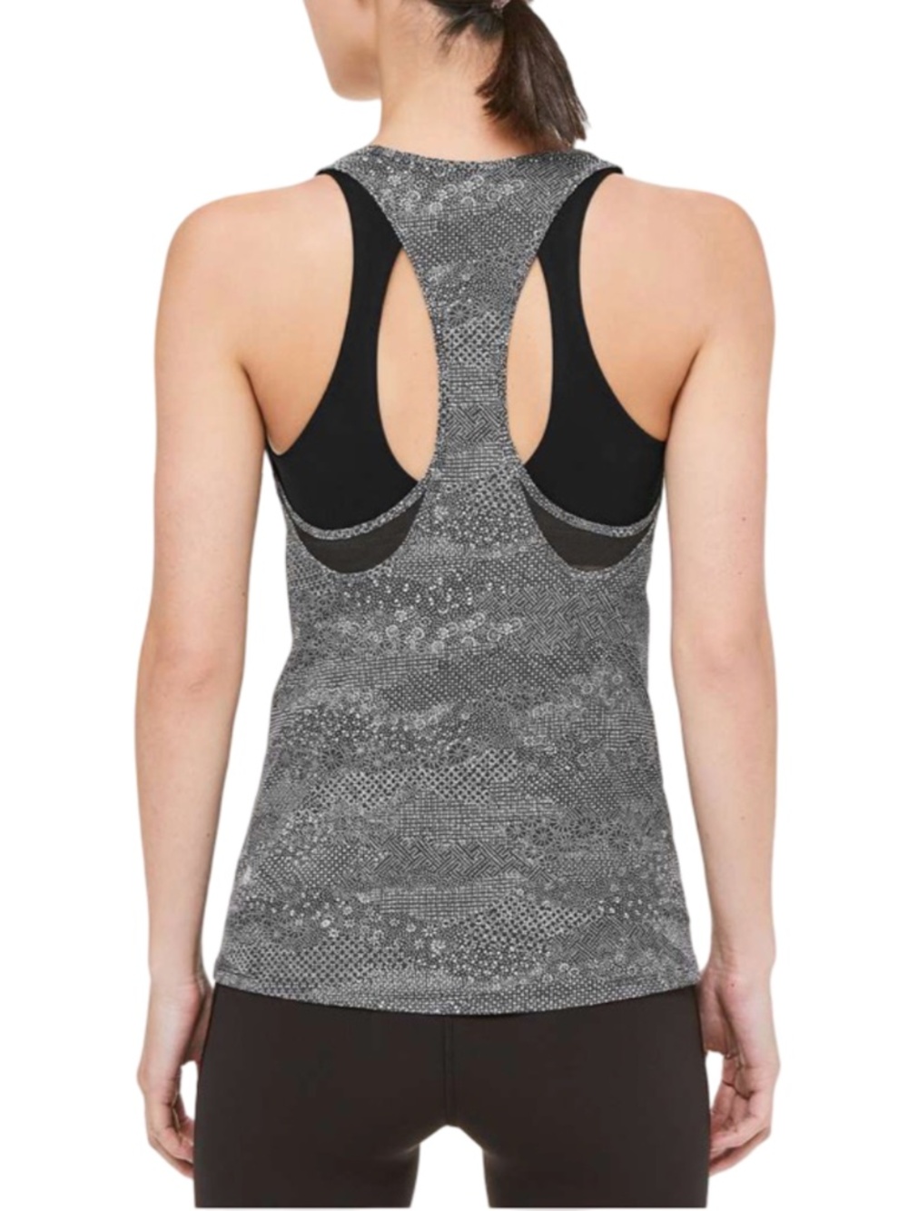 lululemon Cross-Conditioning 2-in-1 Strappy Athletic Fitness Top Built in Bra